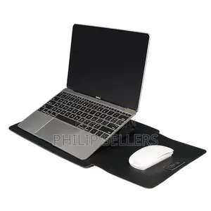 Quality UP Leather Laptop Sleeve - Stand and Mouse Pad.