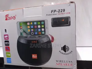Portable Wireless Speaker, Subwoofer Size 16×16×11.6cm