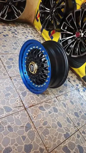 Black Blue BBS Rims Size 14 Inch Set