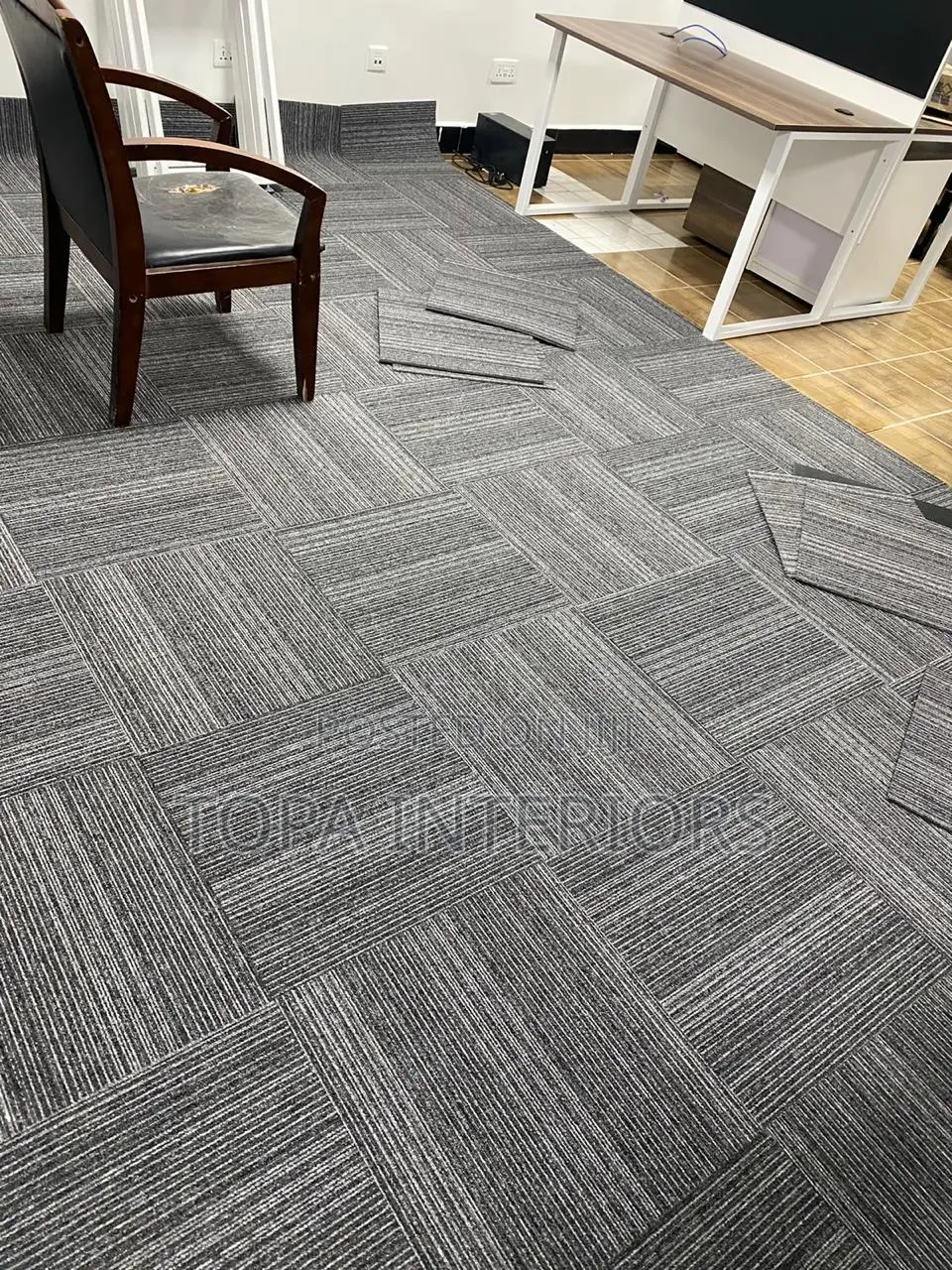 PVC Backing Durable Floor Insulation Office Tile Carpets
