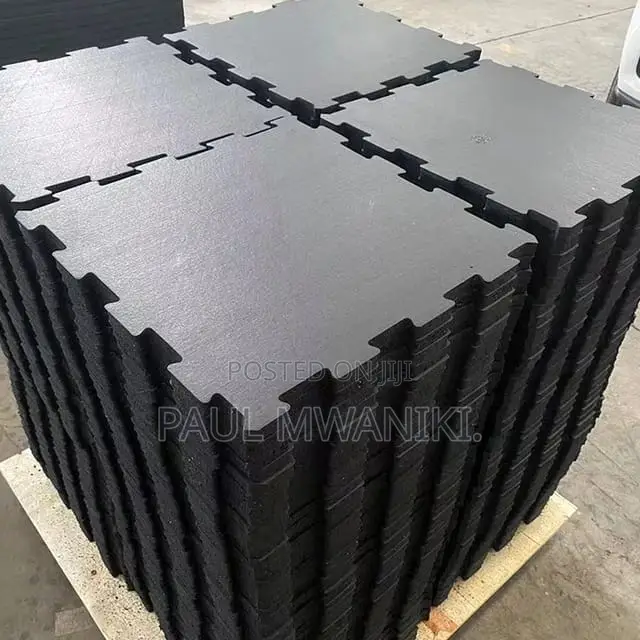 Gym Rubber Interlock Flooring /Rubber Puzzle Tiles
