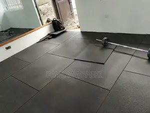 Heavy Duty Gym Rubber Floor Tiles- 1m×1m