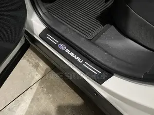Unique Carbon Sill Stickers With Subaru Logo