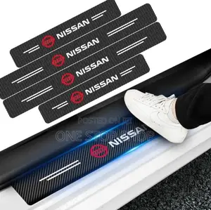 4pc Nissan Carbon Scratch Door Stickers Protector