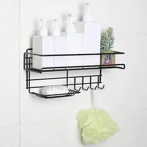 Heavy Duty Rectangular Self-Adhesive Bathroom Rack