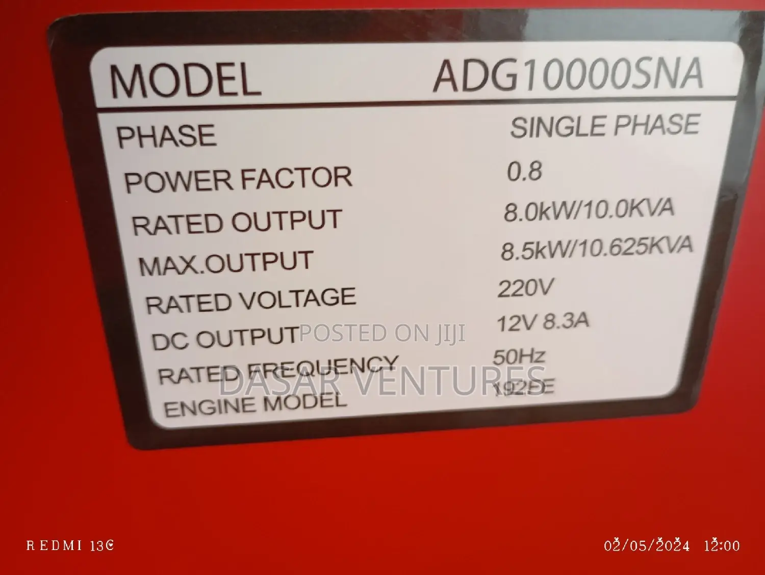 Generator 10kva Aico Japan