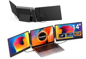 Cevaton Portable Monitor, 14” FHD 1080p Ips Laptop 13.3-17''