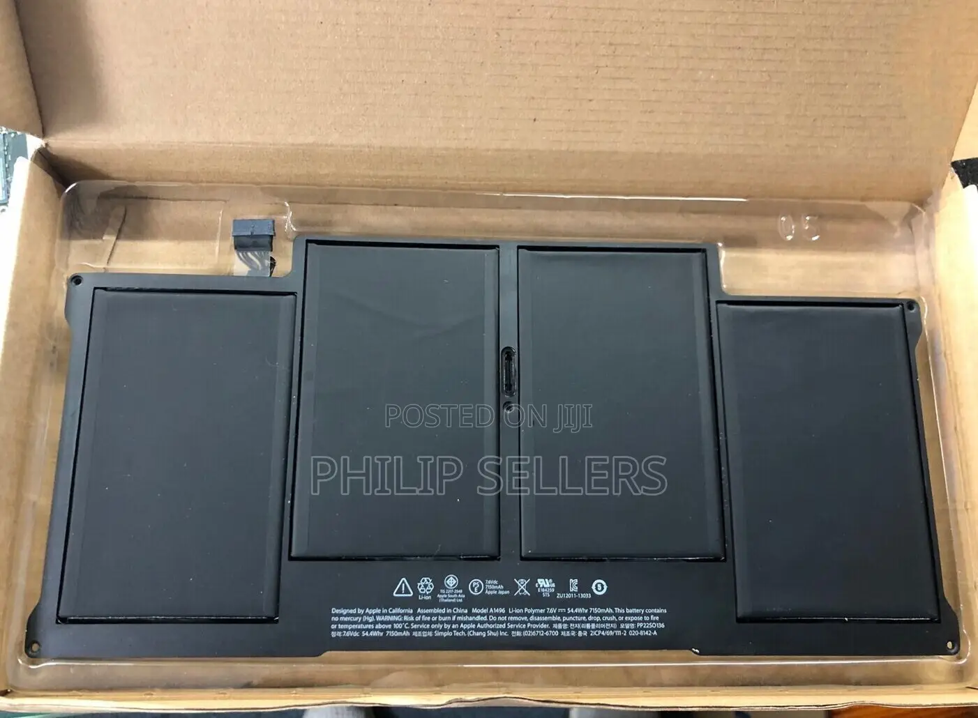 Genuine A1405 A1466 Battery for Macbook Air 13" A1496 Mid 20