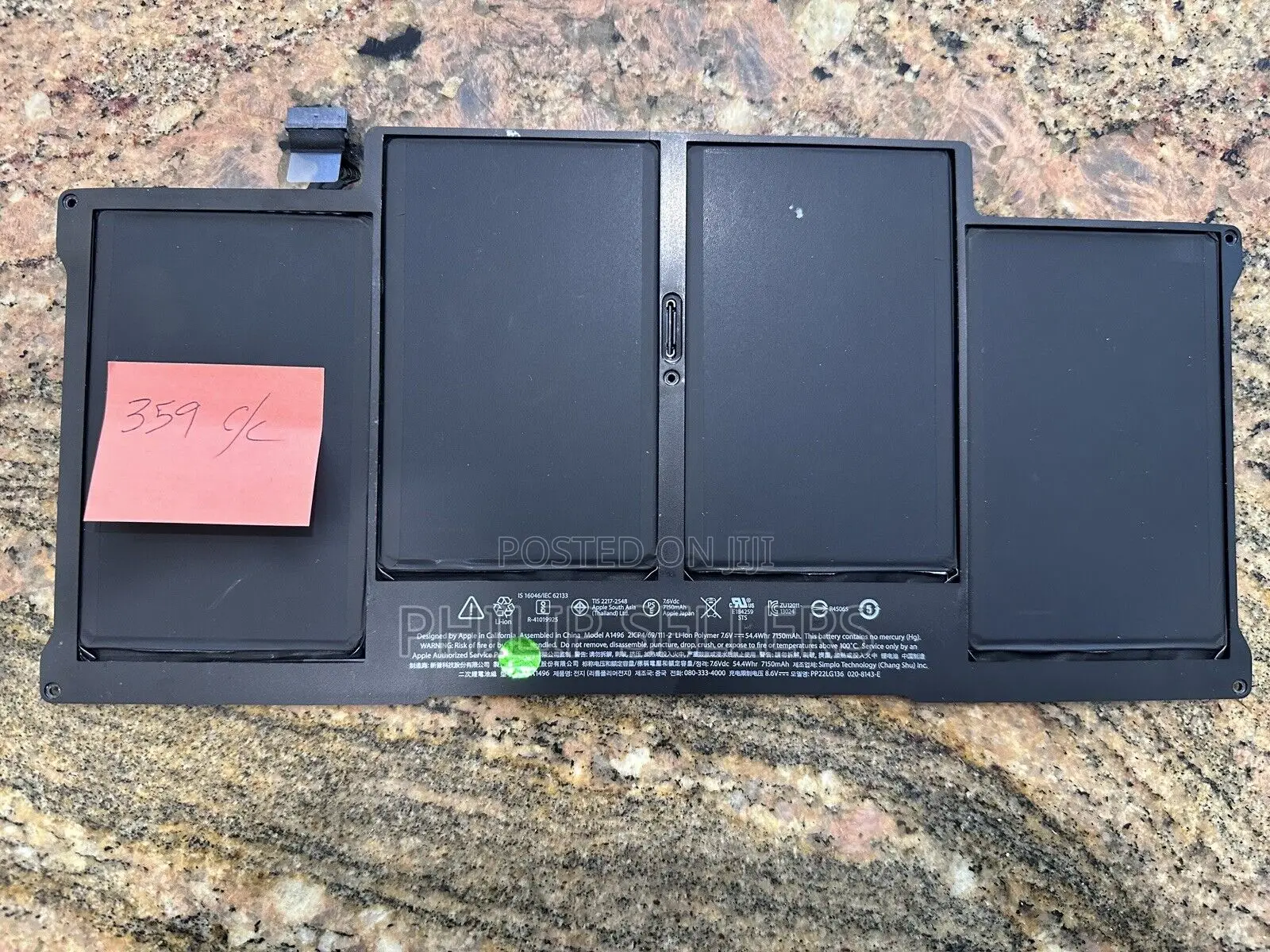 Macbook Air 13" A1466 Battery 2013 2014 2015 2017 A1496 Cycl