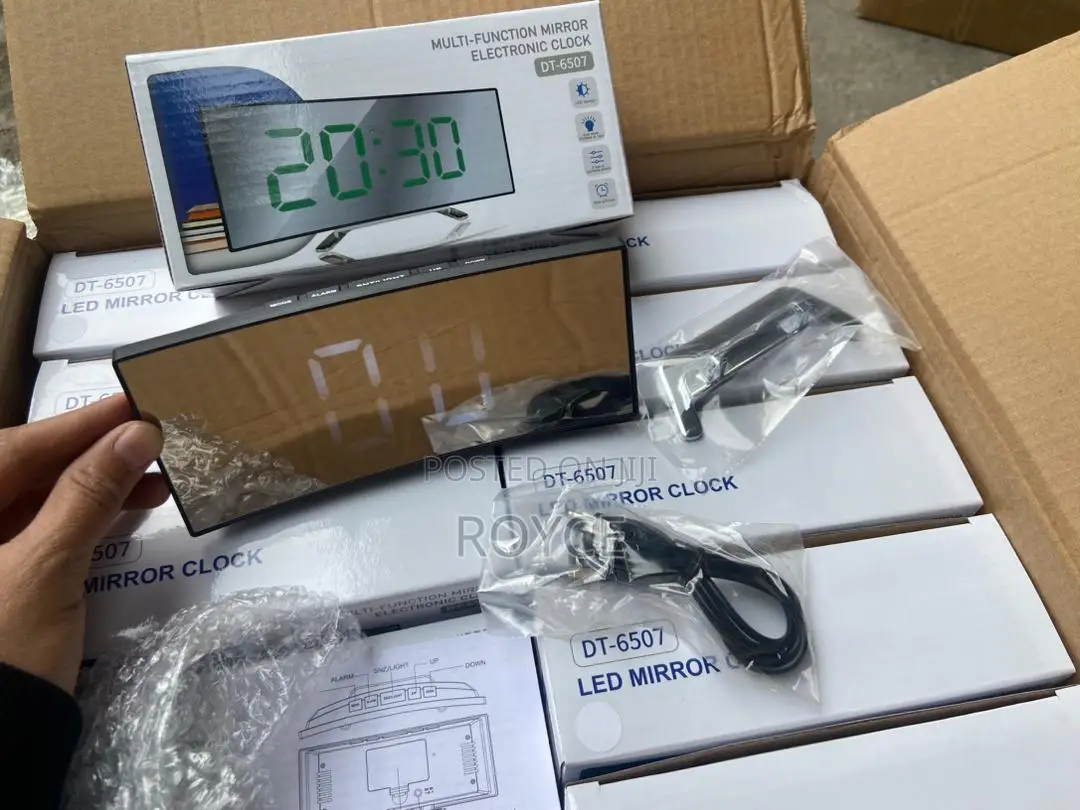 Digital Alarm Clock-(7")