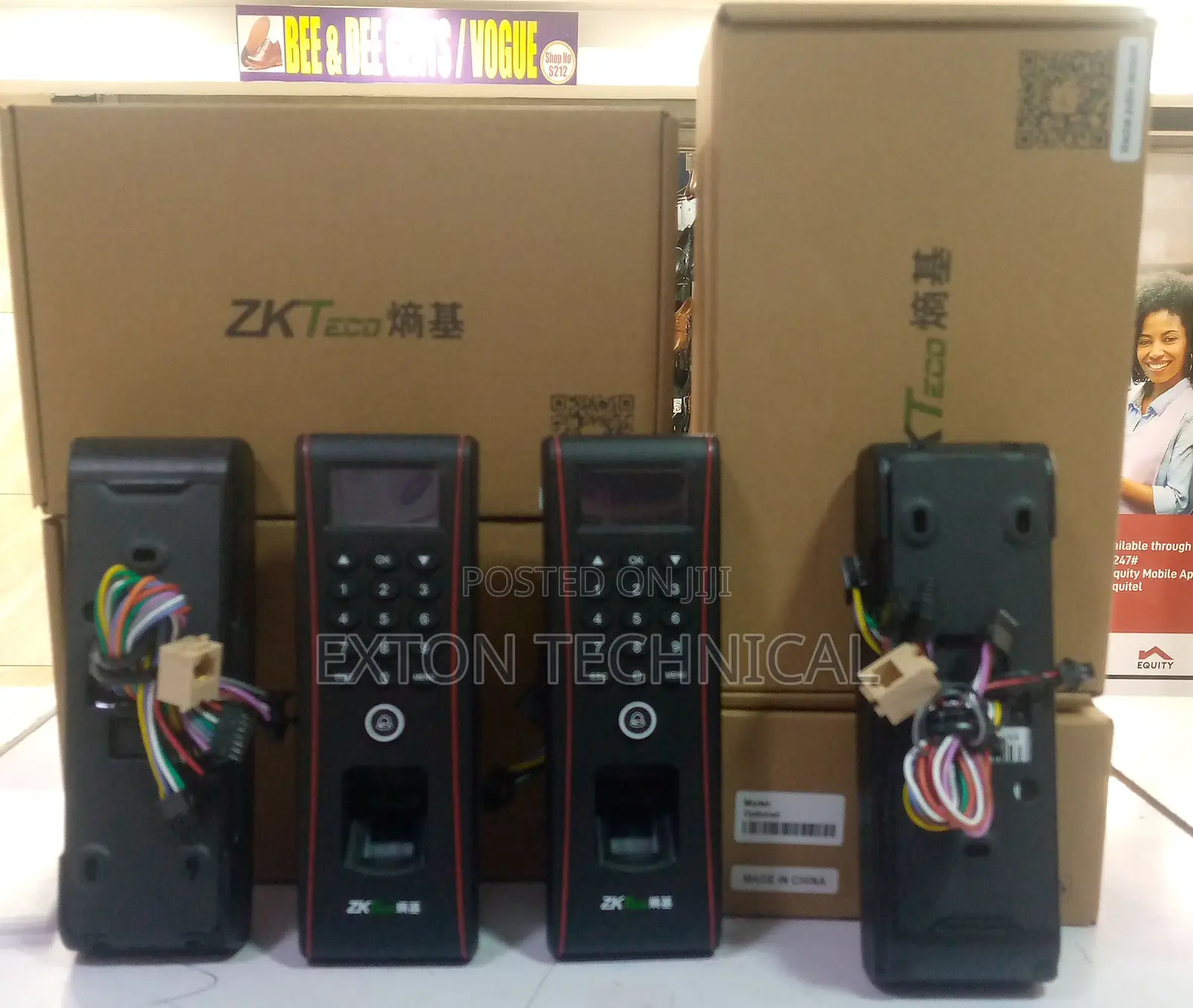 High Precision Time Clock ZK TF1700 Waterproof Biometric