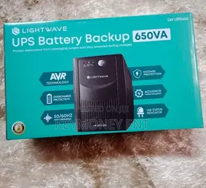 Brand New 2ports 650VA Lightwave UPS Back UP