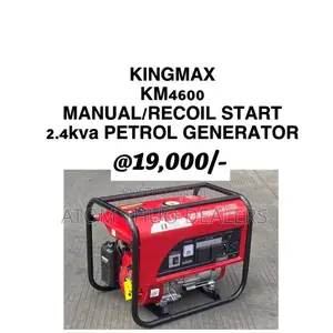Kingmax Manual Recoil Start2.4kva Petro Generator 