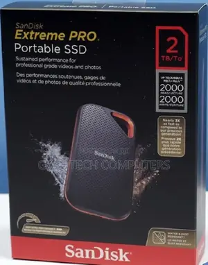 Sandisk 2tb Extreme Portable SSD 3.2 Usb-C Gen3.2 1050mb/S