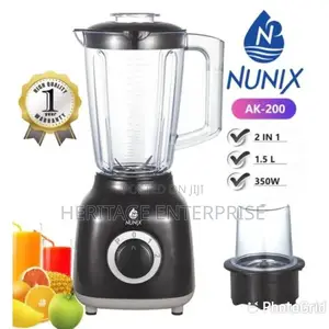 Blender,2 in 1 With Grinder Machine AK-200 BLACK