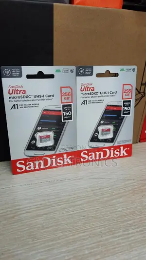 256gb New Sandisk Micro Sd Card With 150mb/S Reading Speed.