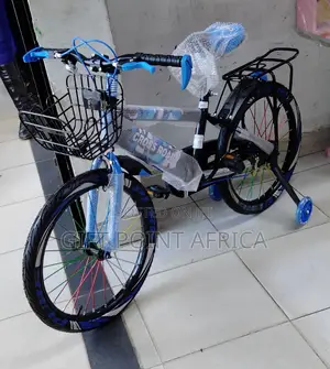 Size 20" Kids Bike Blue in Color