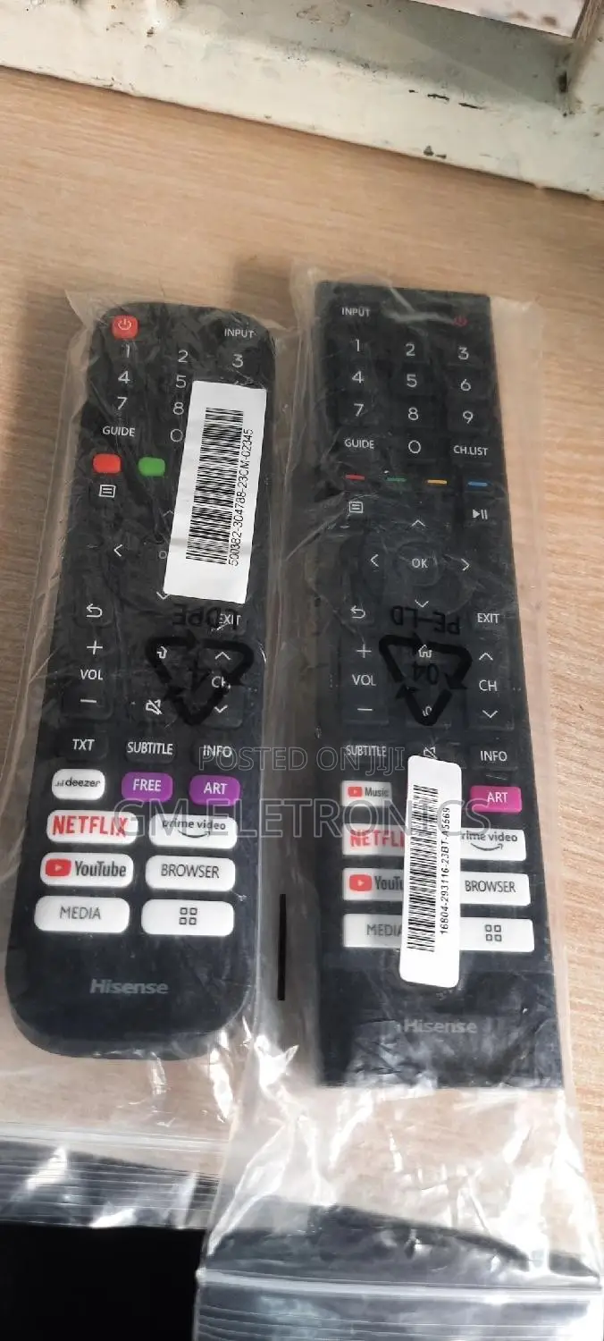 Original Hisense a Series Replacement Remotes.