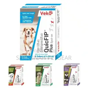 Quicfip Plus Spot-on Flea Tick Lice Treatment for Dogs (6mnt