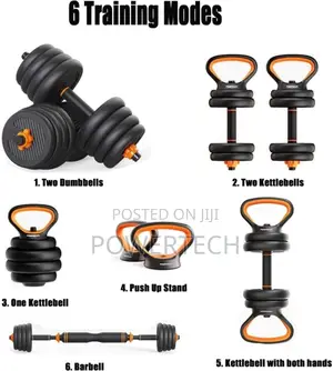 6 in 1 Adjustable Dumbbell Set-30 Kg