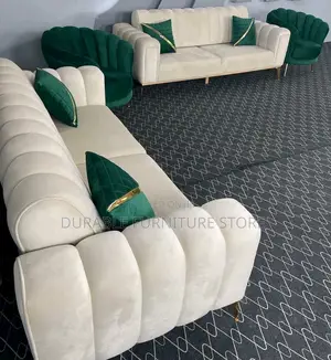 6 Seater Sofa 3-3 and 2 Round Chair