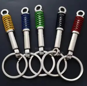 Shock Absorber Key Holder Car Parts JDM Chain Ring Fob Metal