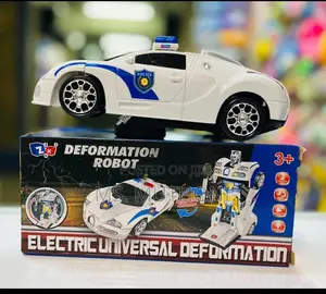 Police Car Transformer Light and Sound Battery Operated