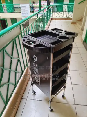 2 Side Covered Salon Trolley
