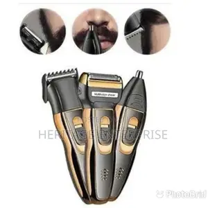 Geemy Rechargeable Hair Shaving Machine, Shaver- 3 In 1