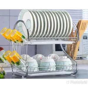2-layer Stainless Steel Dish Drainer/ Dishrack