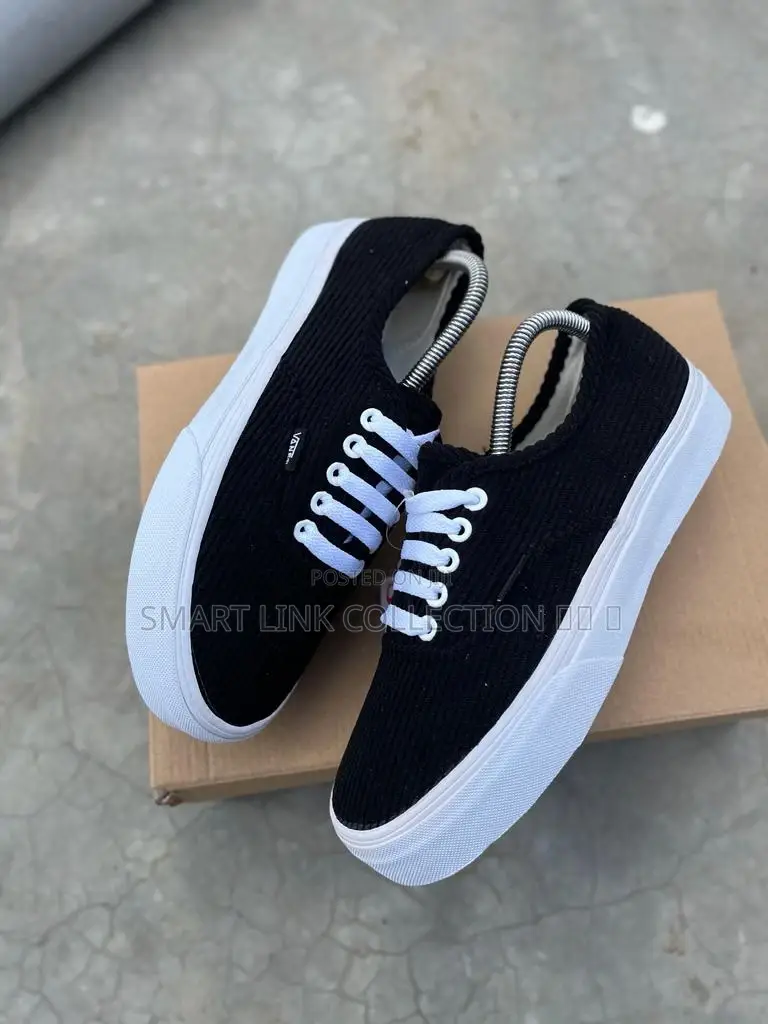 Black Corduroy Vans