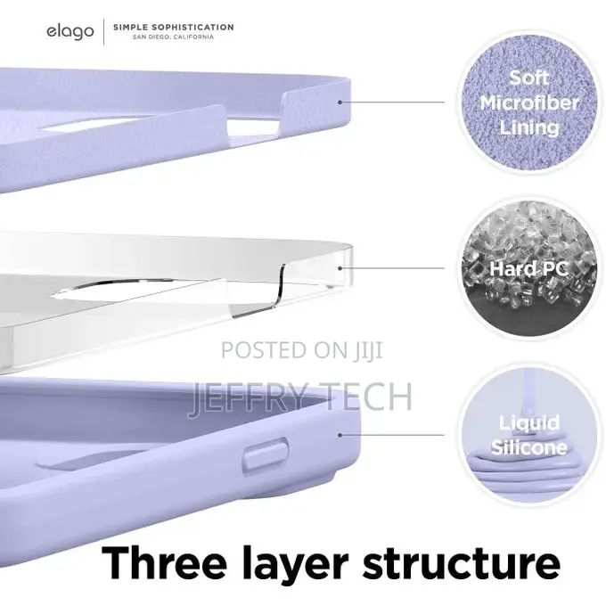 Liquid Silicone Back Cover for Apple iPhone 13 Pro Max, Log