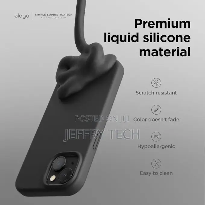 Coverskart Liquid Silicone Back Cover for Apple iPhone 15