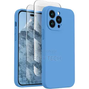 iPhone 14 Pro Silicone Case 2022, With 2 Pack Screen Protec