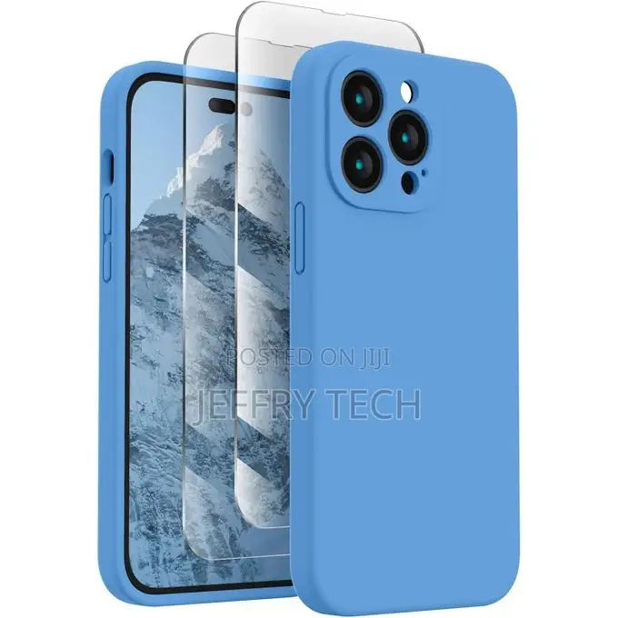 iPhone 14 Pro Silicone Case 2022, With 2 Pack Screen Protec