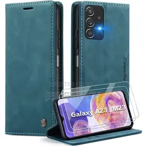 MYSHANZ Flip Cover for Samsung Galaxy A23 5G (Brown, Magnet