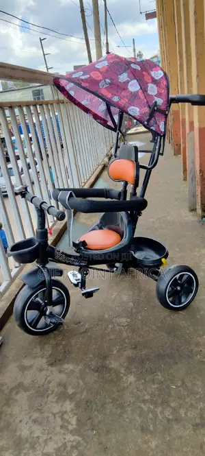 Push Handle Kids Triacycle With a Canopy For. Shade