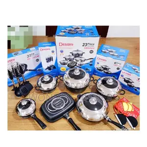 *_23pc Black Dessini Cookware*_