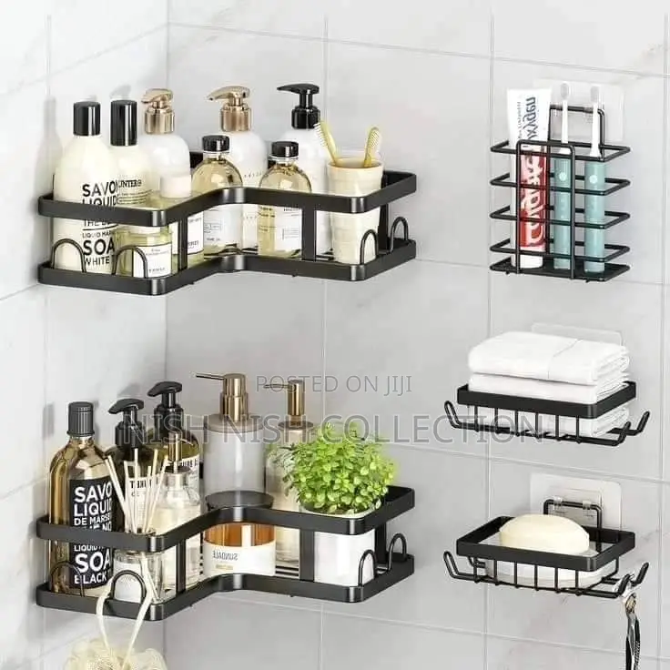 5pcs Set Shower Caddy Shelf/Kitchen Organizer