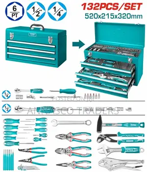 TOTAL THPTCS71321 132 PCS Tools Chest Set