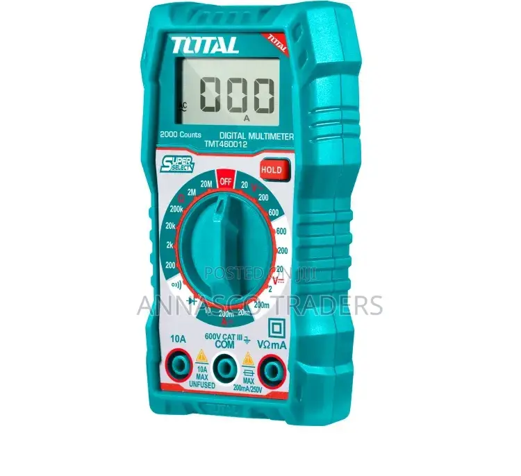 Total Tmt460012 Quality Digital Multimeter 2000 Counts LCD D
