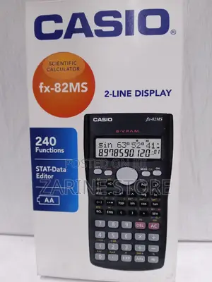Casio Scientific Fx82ms Calculator Uses AA Batteries