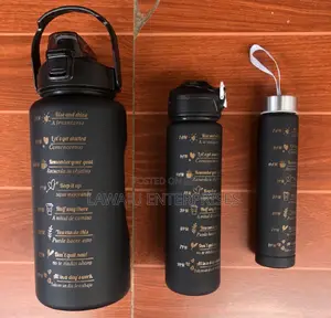 3 in 1 Motivational Water Bottle