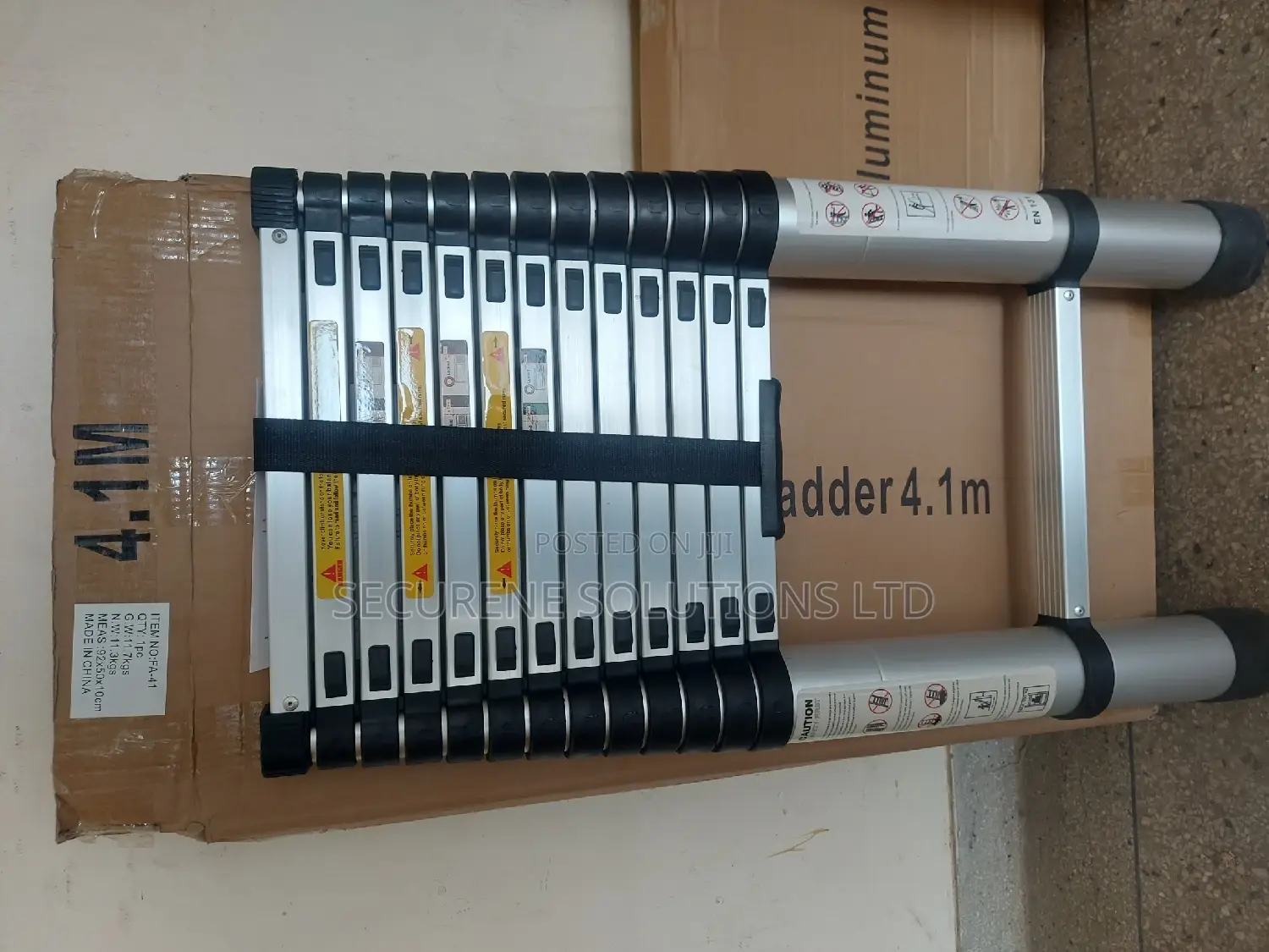 4.1m Single Telescopic Ladder.