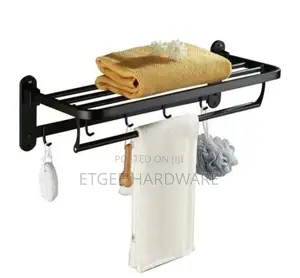 Black Towel Rack