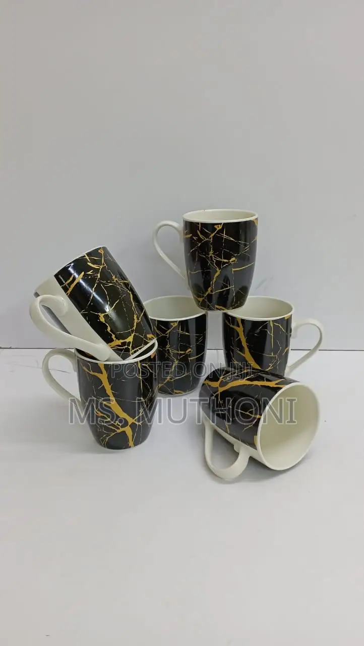 Golden Ceramic Mugs
