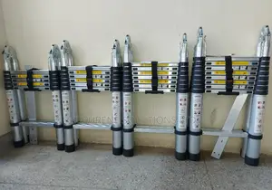 2.8m by 2.8m Aluminium Double Telescopic Ladder