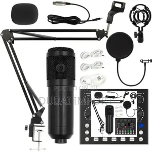 Bm800condenser Microphone With V8soundcard 4 Live Recording