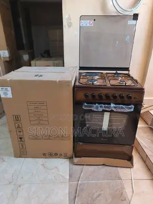 Ramtons Standing Cooker 60 by 60. Brown.
