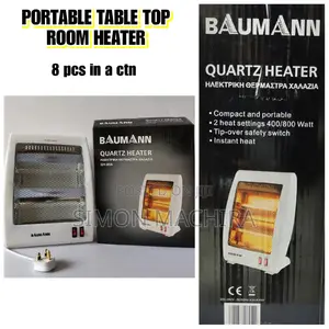 Portable Electric Room Heater. Quartz